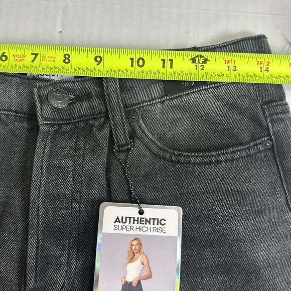 Simple Society Straight Super High Rise Distressed Denim Jeans Size 7/28 NWT - Picture 10 of 12